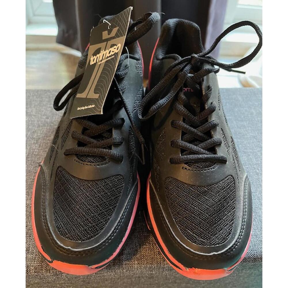 Tommaso Women's Black and Pink Cycling Shoes NWT